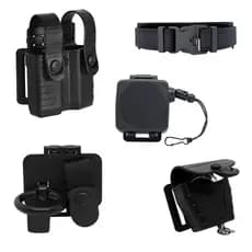KIT TAB LOCK + PORTA TONFA + FIEL RETRÁTIL + CINTO LOMBAR MODULAR LINCE