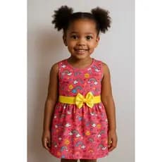 Vestido infantil algodão  até 2 anos.Perfeito para deixar sua pequena charmosa linda no Natal-Festas