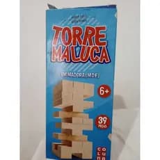 Jogo Torre Maluca Em Madeira 39 Peças Coluna