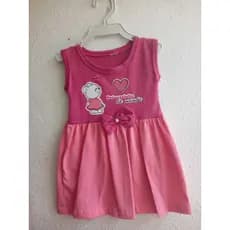 Vestido Infantil Algodão Nenê Menina 3 a 6 meses = Roupinha Confortável e Charmosa- Passeios-Festas