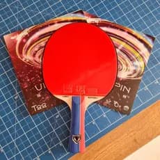 Raquete Profissional Tênis de mesa /Ping Pong Loki Rxton1 com Borrachas Sanwei T88 Ultraspin ITTF Clássica/Classineta