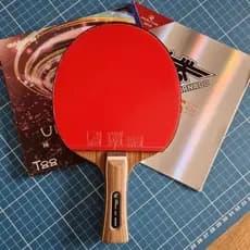 Raquete de Tênis de Mesa Profissional Boer M3 Clássica 7 Camadas Tornado/Ultraspin ITTF