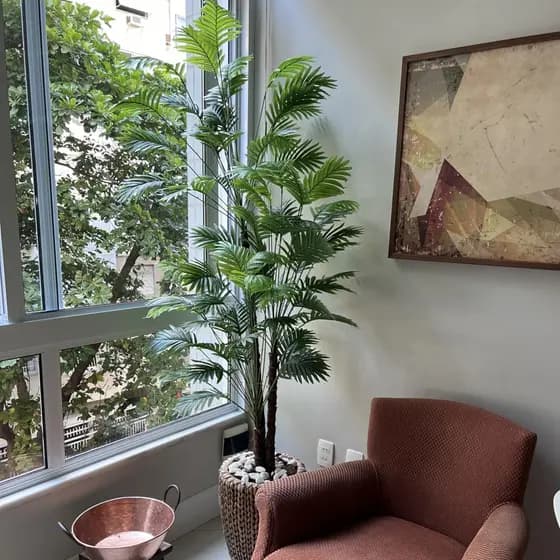Palmeira Artificial Coqueiro 110cm a 190cm Grande Sem Vaso Decoração de Jardim