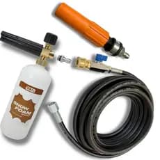 Mangueira com registro engate rápido bico regulador Snow Foam compatível lavadoras de alta pressão Karcher K1