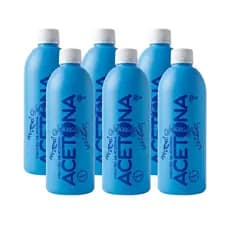 KIT Removedor de Esmalte À Base de Acetona 500ml Monaly (6 unidades)