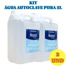 Kit 2x Água para Autoclave Repos 5 Litros para Uso em Equipamentos