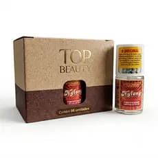 KIT Base Nylong Fortificador com Fios de Nylon 12 Free Sos Unhas Top Beauty (6 unidades)