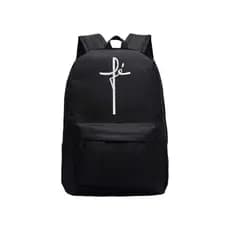 Mochila Casual Preta Fé Confortável Dia a Dia