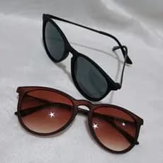 Óculos De Sol Masculino/Feminino Vintage Redondo Oval com Proteção UV400 Unissex
