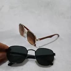 óculos de Sol Masculino e Feminino hexagonal Quadrado Estilo Madeira Material plástico