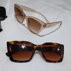 Óculos Gatinho de Sol Feminino Aro Grande Moderno Lançamento Acetato Italiano UV 400