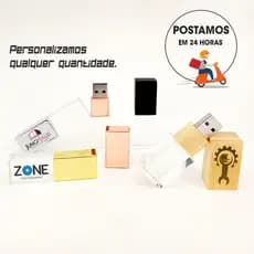 Pen drive de vidro e Metal 4gb 8gb 16gb 32gb 64gb Personalizado PFV255