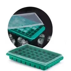 Bandeja Forma Porta Gelo Com Tampa 40 Cubos - Plasnorthon