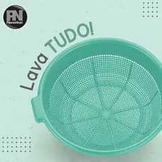 Escorredor Plástico Lava Tudo Lava Arroz, Macarrão, Legumes em Plástico - Plasnorthon