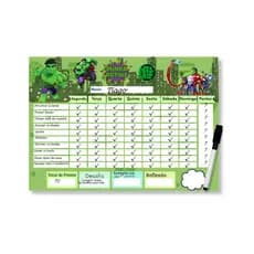 Quadro Do Incentivo Educativo Infantil Tema Herói Verde Opfy