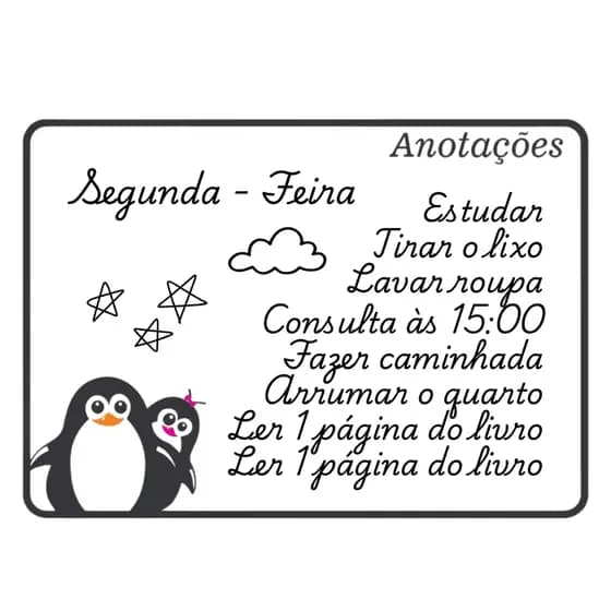 Lousa Magnética para Geladeira A4 GD10 - Ideal para Recados e Organização Diária