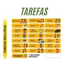 27 Tags Magnéticas para Quadro de Atividades Diárias - Organização e Incentivo Infantil