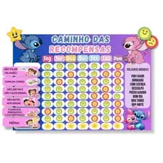Quadro de Tarefas e Incentivo Infantil de Menina - Opfy