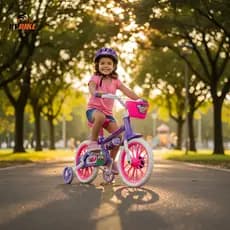 Bicicleta infantil Feminina Violet  Aro 12 NATHOR - Rodinhas