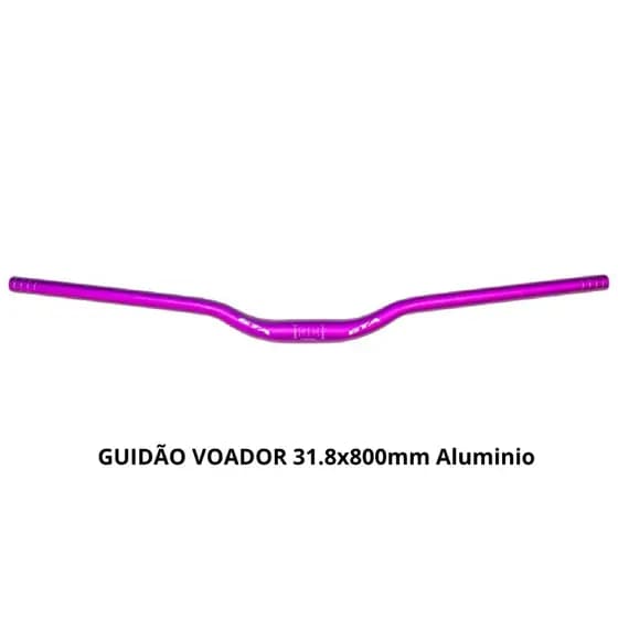 Guidão Voador GTA Bike 800mm Alumínio GTA 31.8mm Bicicleta Voador Roxo