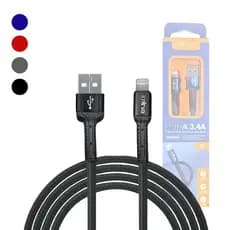 Cabo de Dados Carregamento Rapido USB Lightning 3.4A 1 Metro