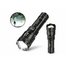 Lanterna Tatica Militar Portátil Pilha com Zoom Telescópico