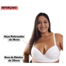 sutiã bojo, zero gordurinha, alça de alta sustentação com aro removível,alça larga elástica,sutiã reforçado.