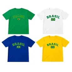 Camiseta Infantil Brasil Copa 2026 Blusa Seleção Brasileira Torcida Verde Amarela Azul Branco