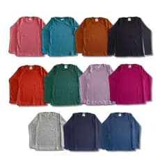 Kit 5 Blusas Manga Longa Infantil Inverno Menino e Menina Tamanho 1 ao 10 anos Malha Canelada