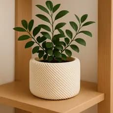 Vaso Cachepot Espiral Design Orgânico Decorativo Moderno Centro de Mesa Luxo Boho Chic
