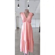 Vestido Longo Liso Alça Larga