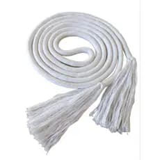 Corda branca capoeira 100% algodão