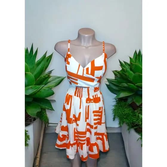Vestido Estampado Com Bojo