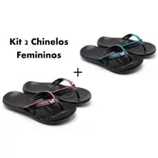 Kit 2 Chinelos Femininos Alcalay Ortopédicos Anatômicos Cor Exclusiva Azul Bebê