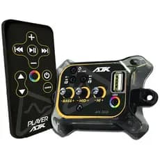 Player Automotivo AJK APL-2022 Bluetooth 5.0 Caixa Bob USB Controle Saída LED Endereçável Alta Qualidade
