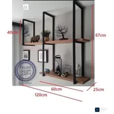 KIT PRATELEIRA LUX INDUSTRIAL 120 CM