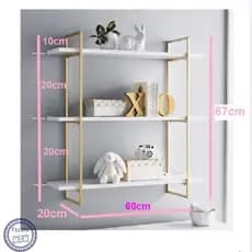KIT PRATELEIRA INDUSTRIA  COM MDF BRANCO (COMPLETO COM SUPORTE E PRATELEIRAS)