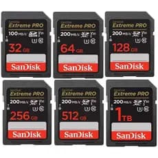 Sandisk SD Extreme Pro 200MB/s Cartão De Memória Flash 64GB 128GB 256GB
