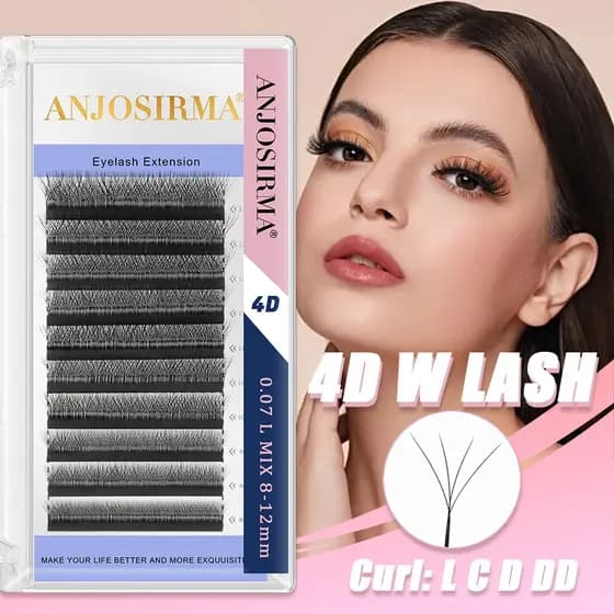 ANJOSIRMA Cílios W 4D Extensão De Cílios Alongamento Novidade Volume Híbrido Maquiagem