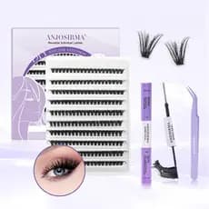 ANJOSIRMA Conjunto De Cílios DIY Com Cola 3D Mink Extension Volume 60D/80D Cluster Postiços