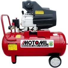 Motocompressor de Ar Bivolt 8,8 Pés3/min 2,5HP 50 Litros 110/220V - Motomil