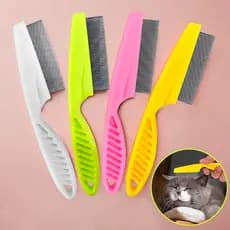 Pente Fino Tira Piolho Lêndeas Pulgas Carrapatos Remelas Remove Pelos Mortos Cachorro Gato