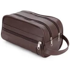 Necessaire masculina Organizador Mala Viagem Porta Maquiagem necessarie feminina promoção necessarie couro sintético resistente