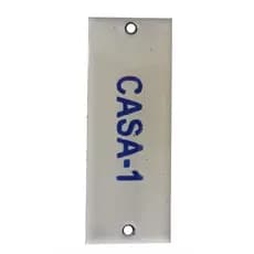 Placa Casa 1 + 1 Placa Casa 2 - Kit C/2 Unids