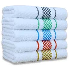 Kit 4 Panos de Prato Jacquard Premium 45x70cm Atoalhado Felpudo 100% Algodão Toalha Copa Gourmet Luxo