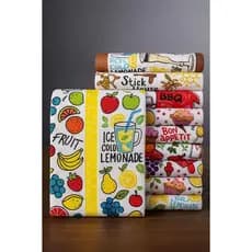 Kit 10 Panos de Prato Felpudos 100% Algodão Alta Absorção Estampados Premium