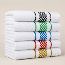 Kit 8 Panos de Copa Jacquard Premium Felpudo 100% Algodão Grande Super Absorção