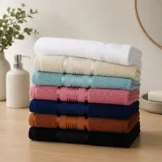 Kit 02 Toalhas de Banho Gigante Egito 76x175cm 100% Algodão Plus Size Super Macia Premium Absorção