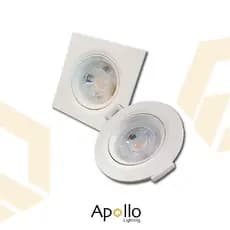 Kit 10 Spot led 5w 7w Luminária Bivolt Direcionavel Quadrado Redondo Embutido Teto Sanca