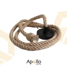 Pendente Corda Retro Vintage Rustico Decorativo Teto Classico E27
